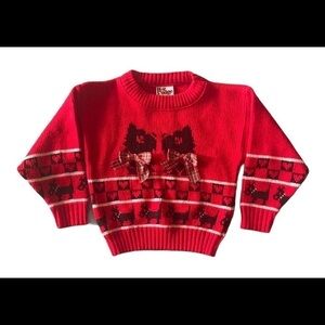 COPY - HOT FUDGE-RED SCOTTIE DOG SWEATER